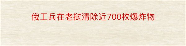 俄工兵在老挝清除近700枚爆炸物